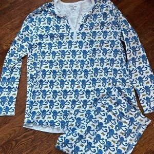 ROLLER RABBIT MONKEY PAJAMAS SIZE M